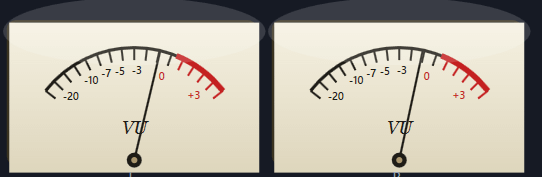 VU meter analogici